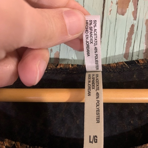 Women’s White Stag brown black leopard print sleeveless blouse size L Preloved - Picture 3 of 6